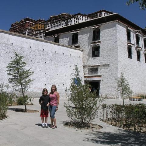 Australian guest Tiffany at Potala Palace