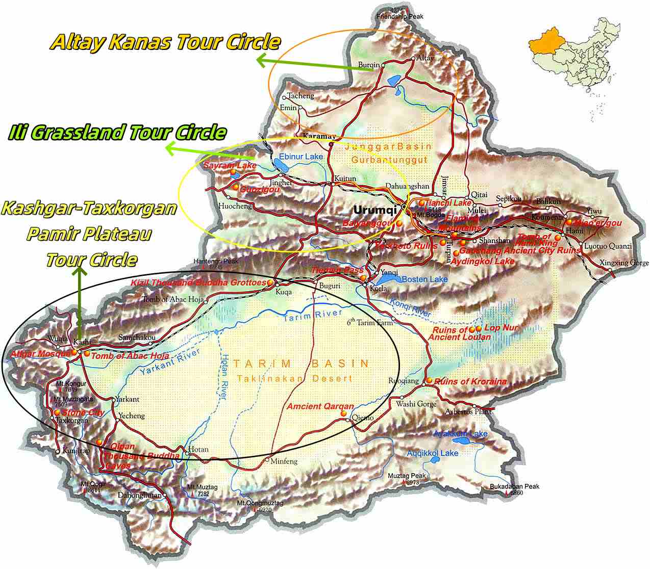 Xinjiang Map