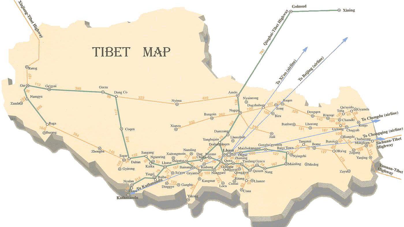 Tibet Map