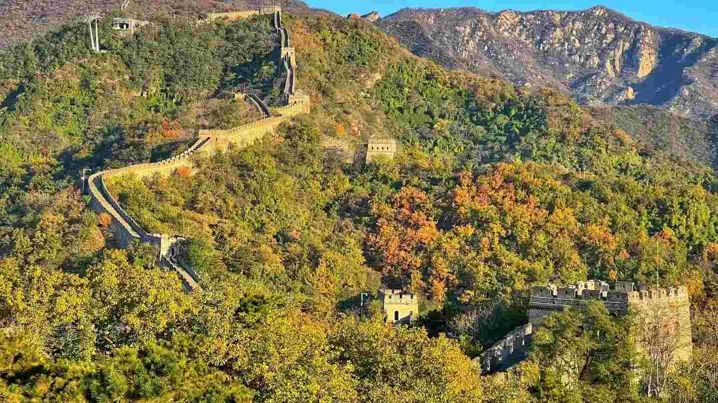 Mutianyu Great Wall has more peaceful atmosphere compared to Badaling